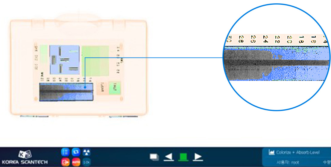 30mm까지 투과 가능