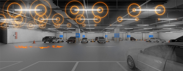 화재 발신기, 화재 발생 시 전체 전체 점등 기능3.전체 점등